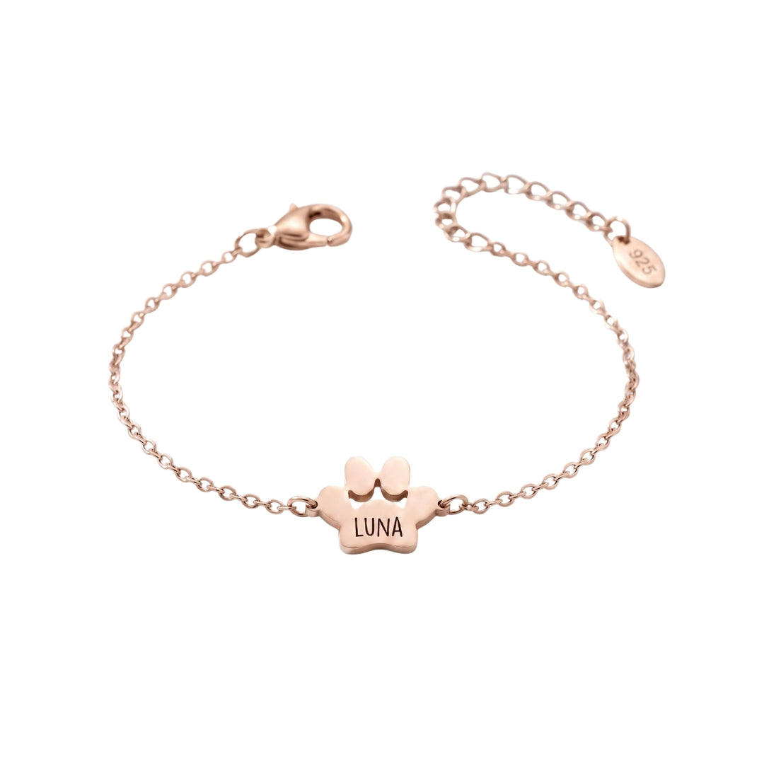 Custom Paw Name Bracelet