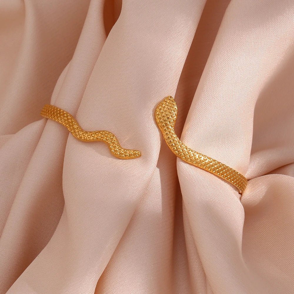 Regulowana bransoletka typu snake, 18k