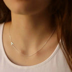 Personalized Necklace with Side Initials