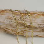 Dainty Paperclip Letter Initial Bracelet
