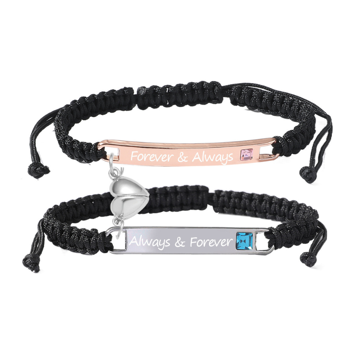 Magnetic Hearts Couples Bracelet