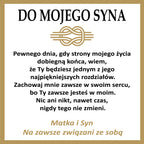 DO MOJEGO SYNA | NA ZAWSZE ZJEDNOCZENI | SKÓRZANA BRANSOLETKA