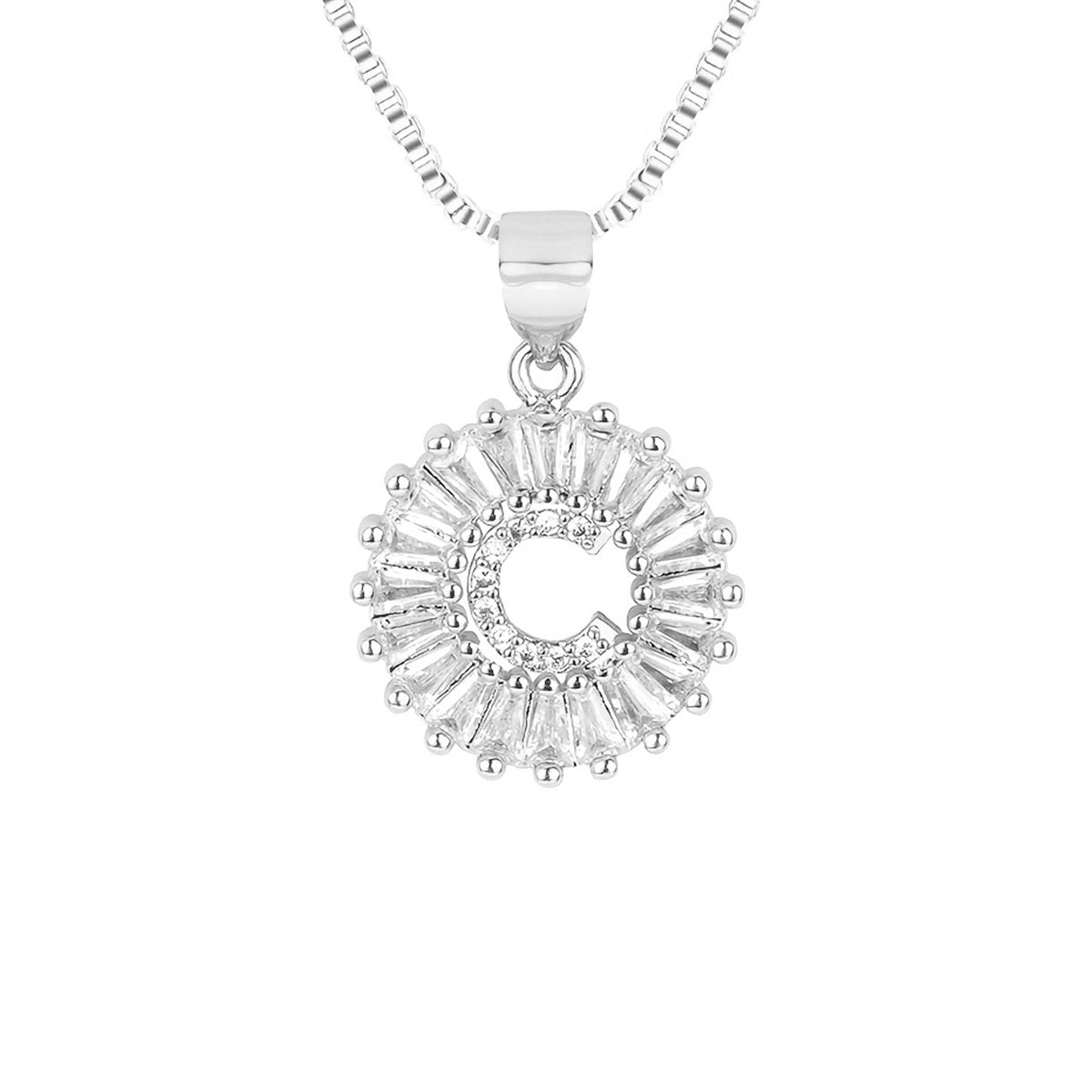 Circle Initial Necklace
