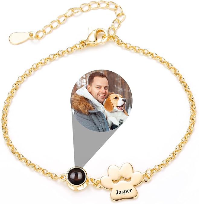 Engravable Bracelet-Custom photo and name