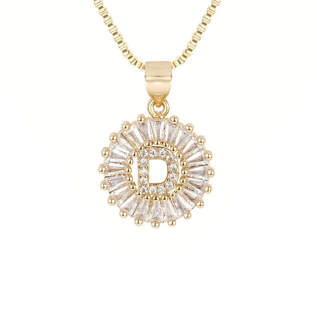 Circle Initial Necklace
