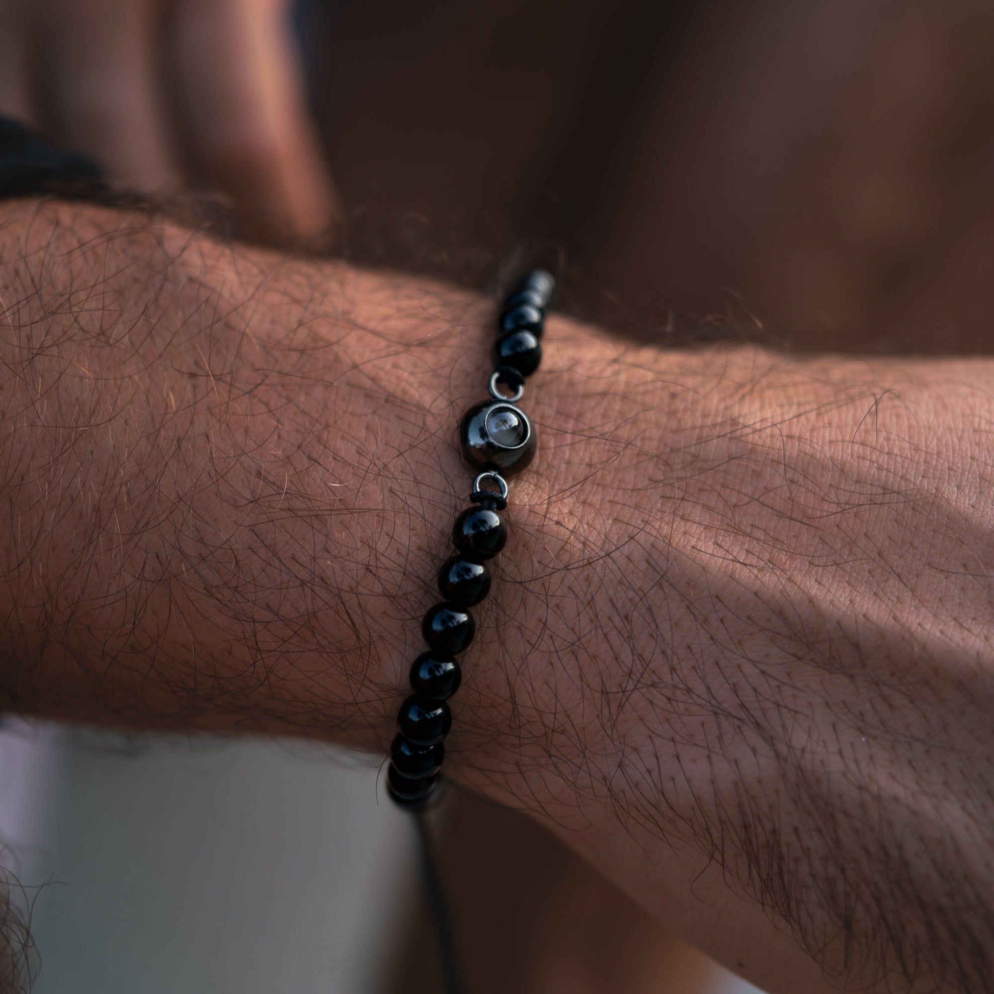 Photo Bracelet with Your Own Photo - Bead Chain