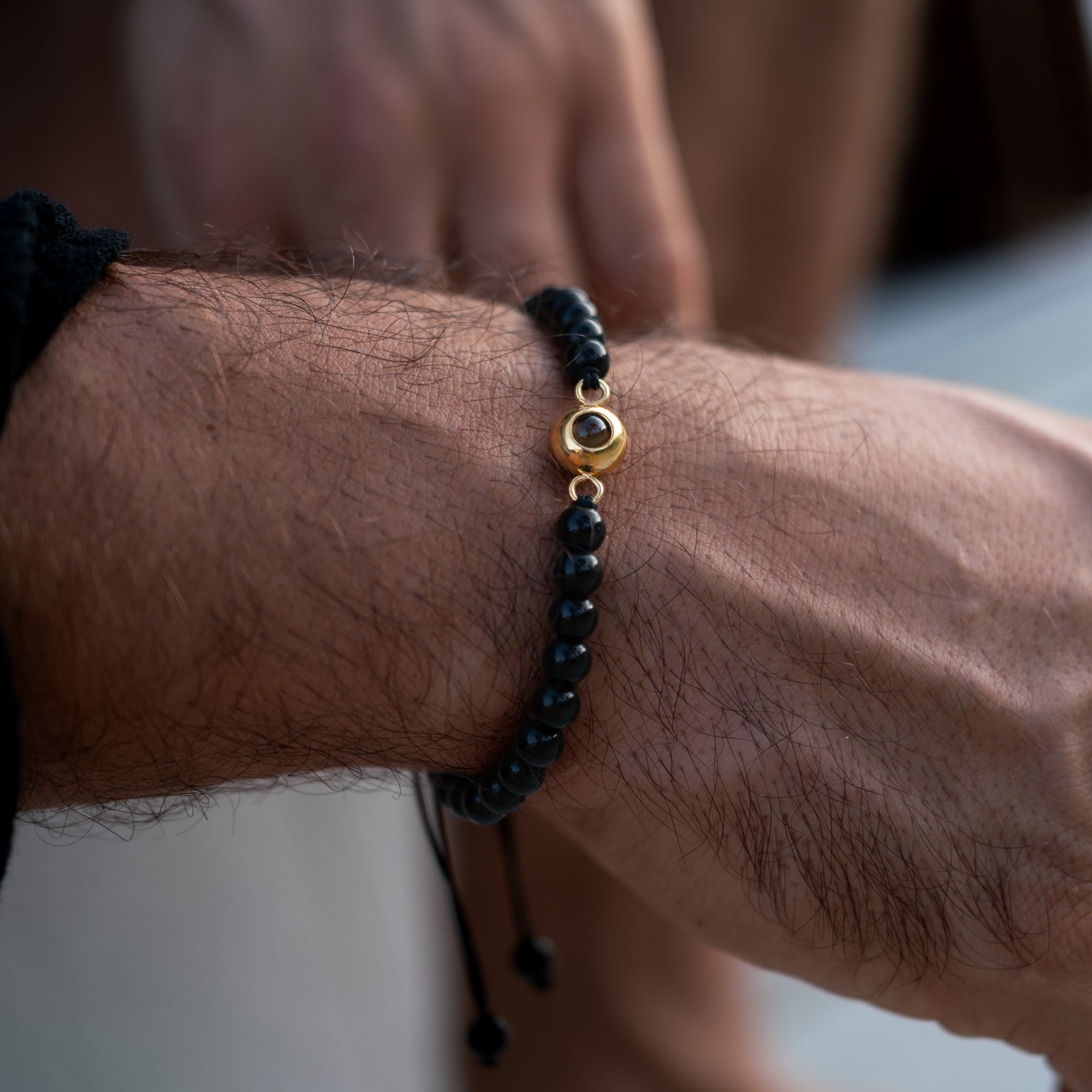 Photo Bracelet with Your Own Photo - Bead Chain
