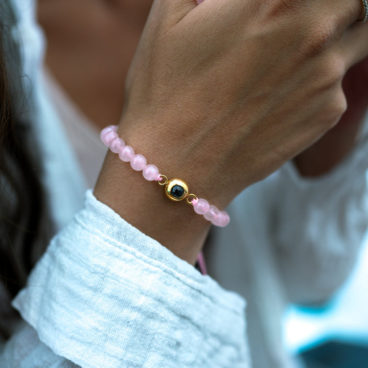 Photo Bracelet with Your Own Photo - Bead Chain