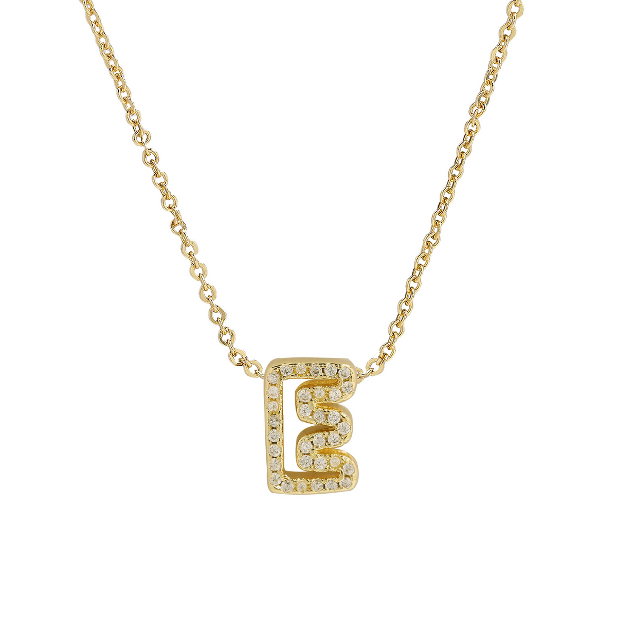 Collana con iniziale e diamanti scintillanti