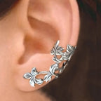 Vintage Flower Clip Earrings