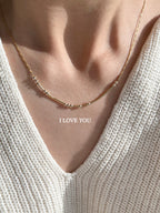 Morse Code Necklace Hidden Message