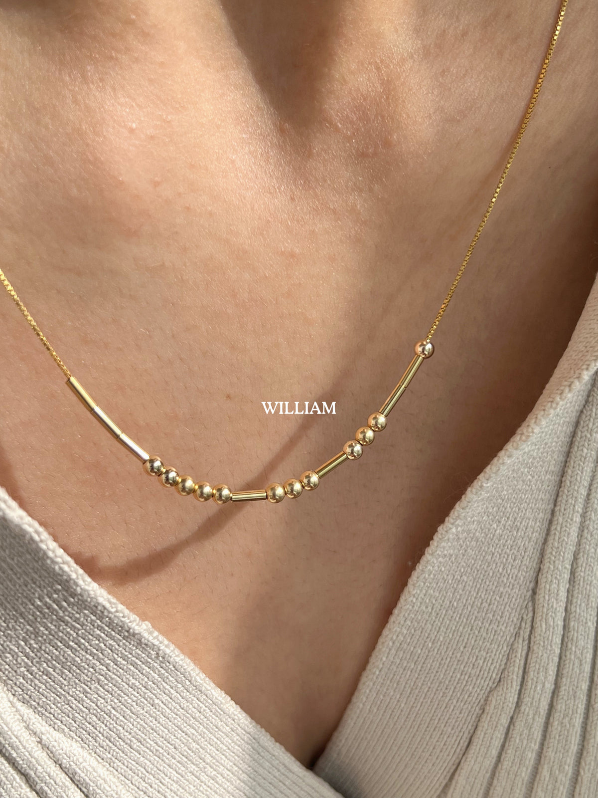 Morse Code Necklace Hidden Message