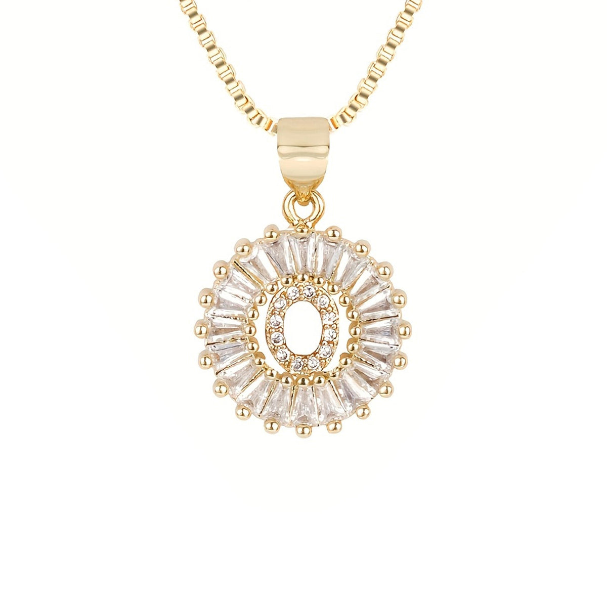 Circle Initial Necklace