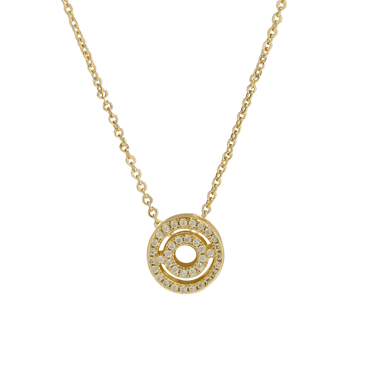 Collana con iniziale e diamanti scintillanti