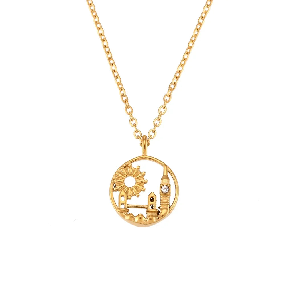 18k Landmark Adventures Travelers Necklace