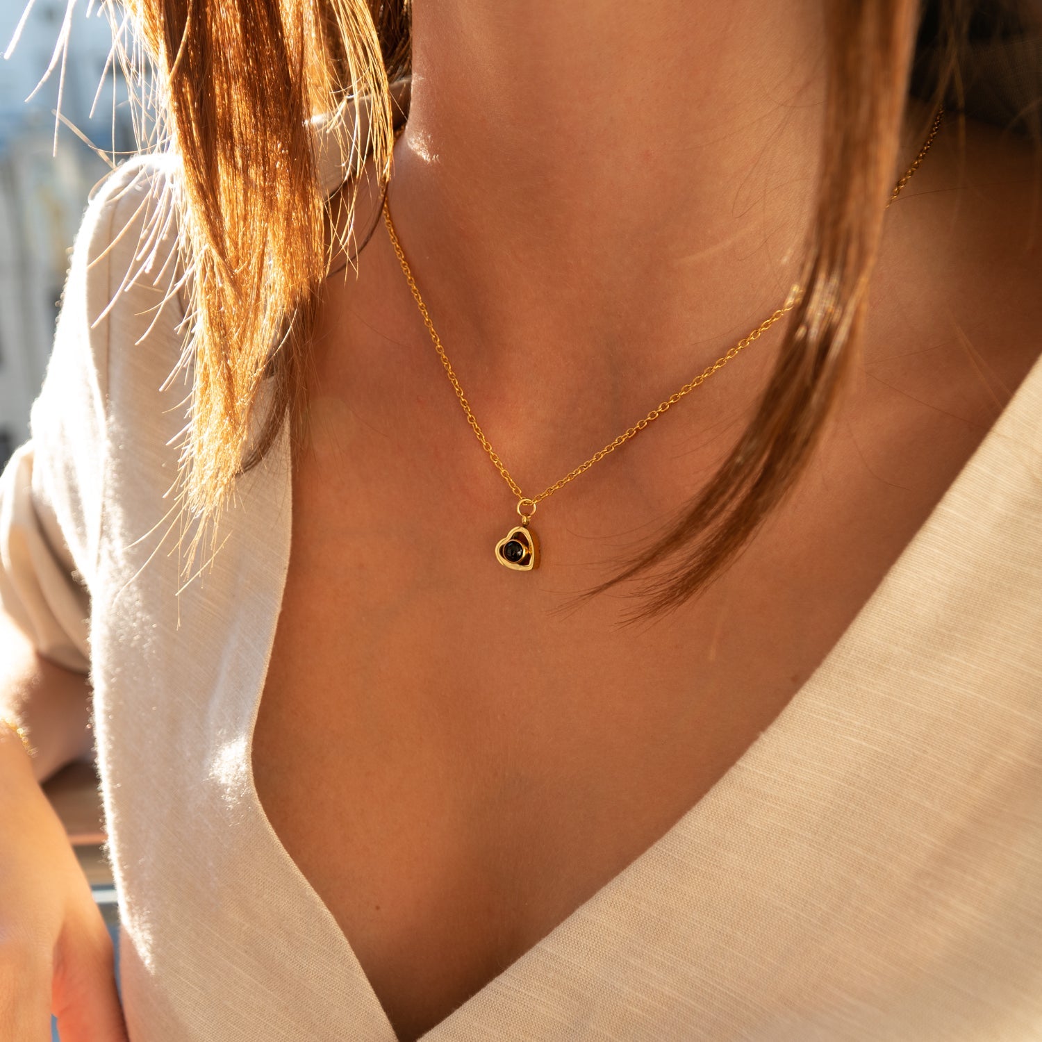 Personalized Photo Heart Necklace