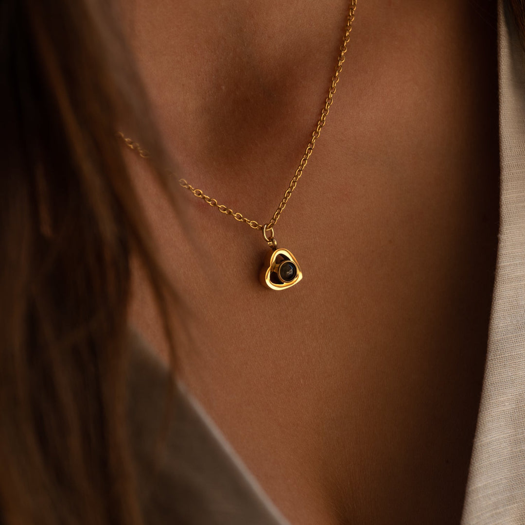 Personalized Photo Heart Necklace