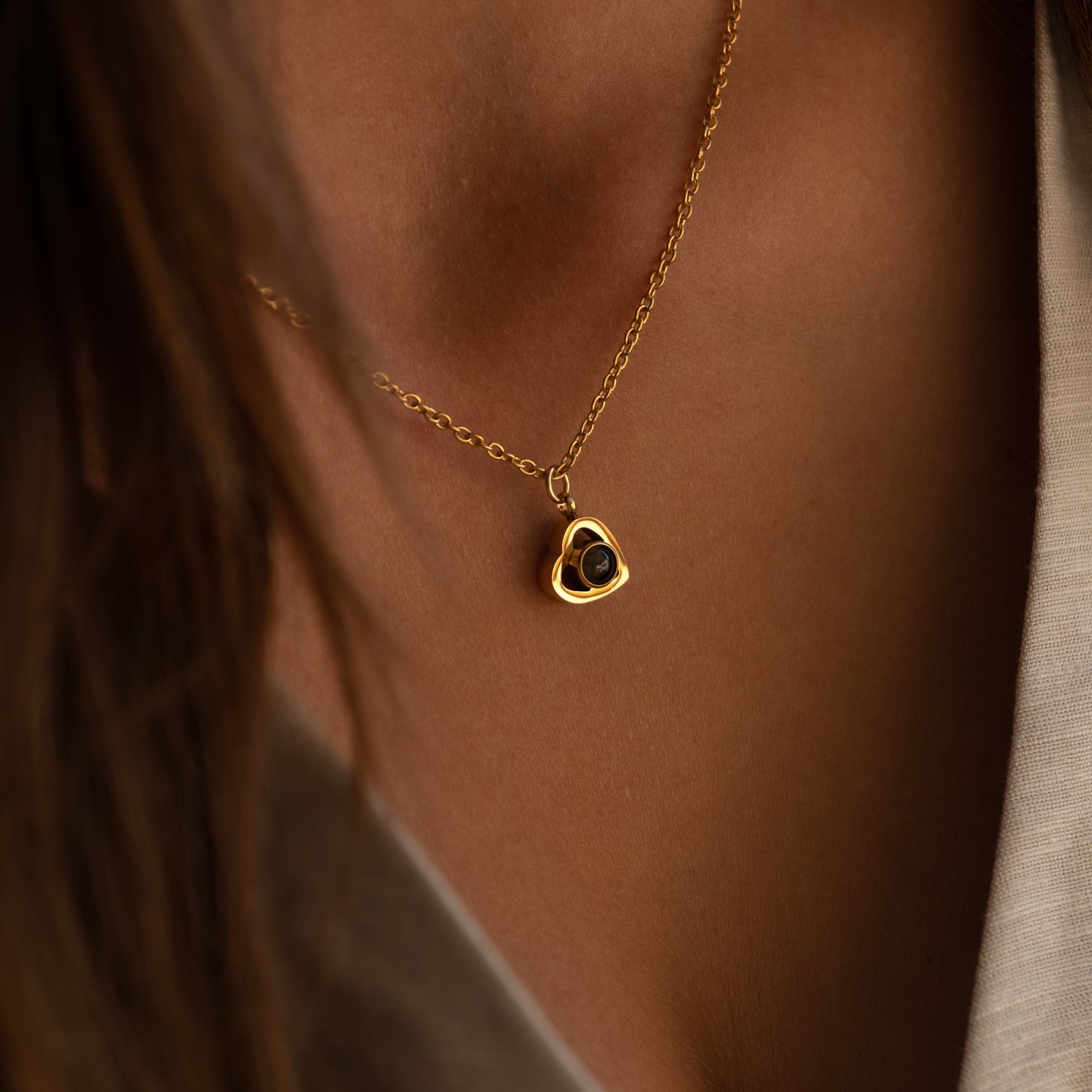 Personalized Photo Heart Necklace