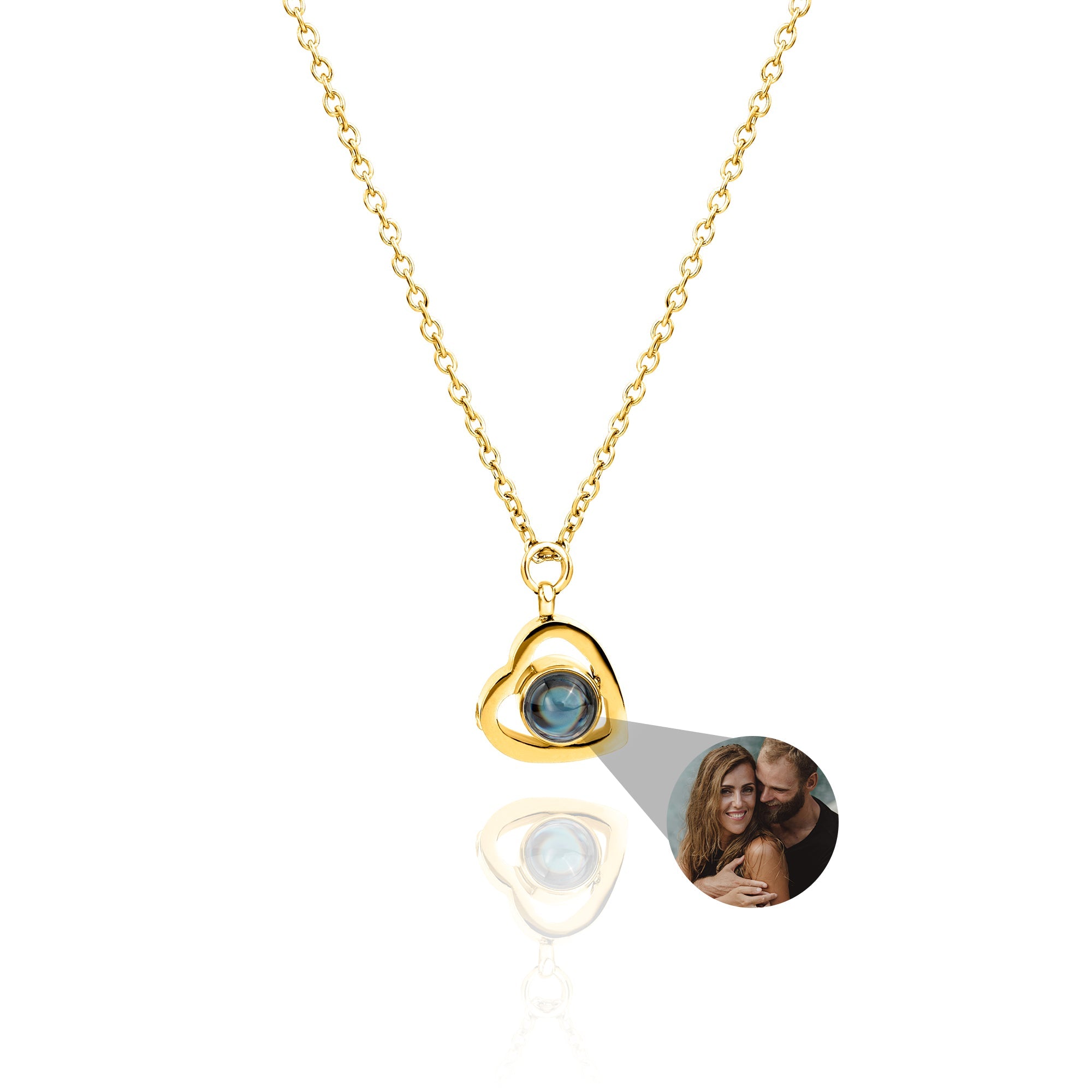 Personalized Photo Heart Necklace