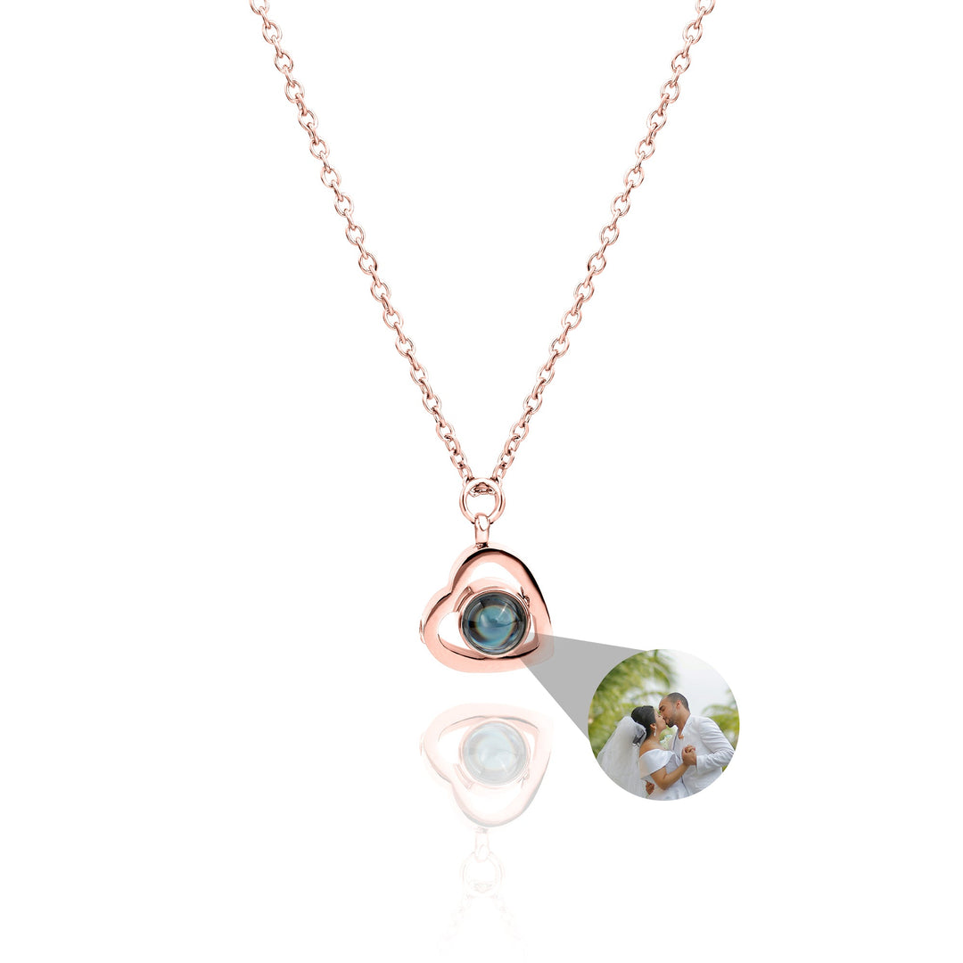 Personalized Photo Heart Necklace