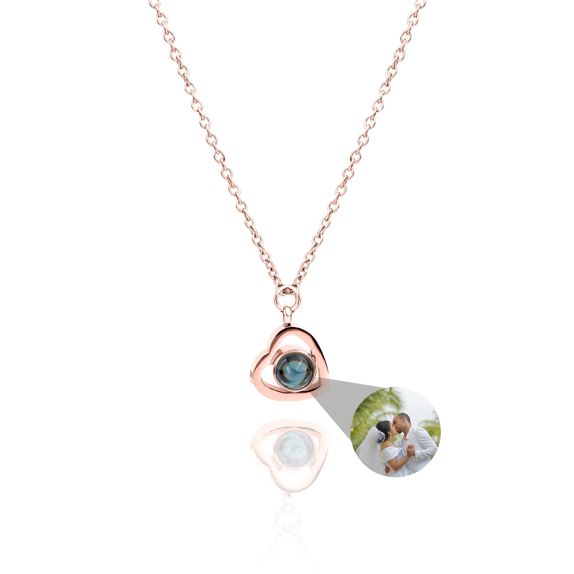 Personalized Photo Heart Necklace