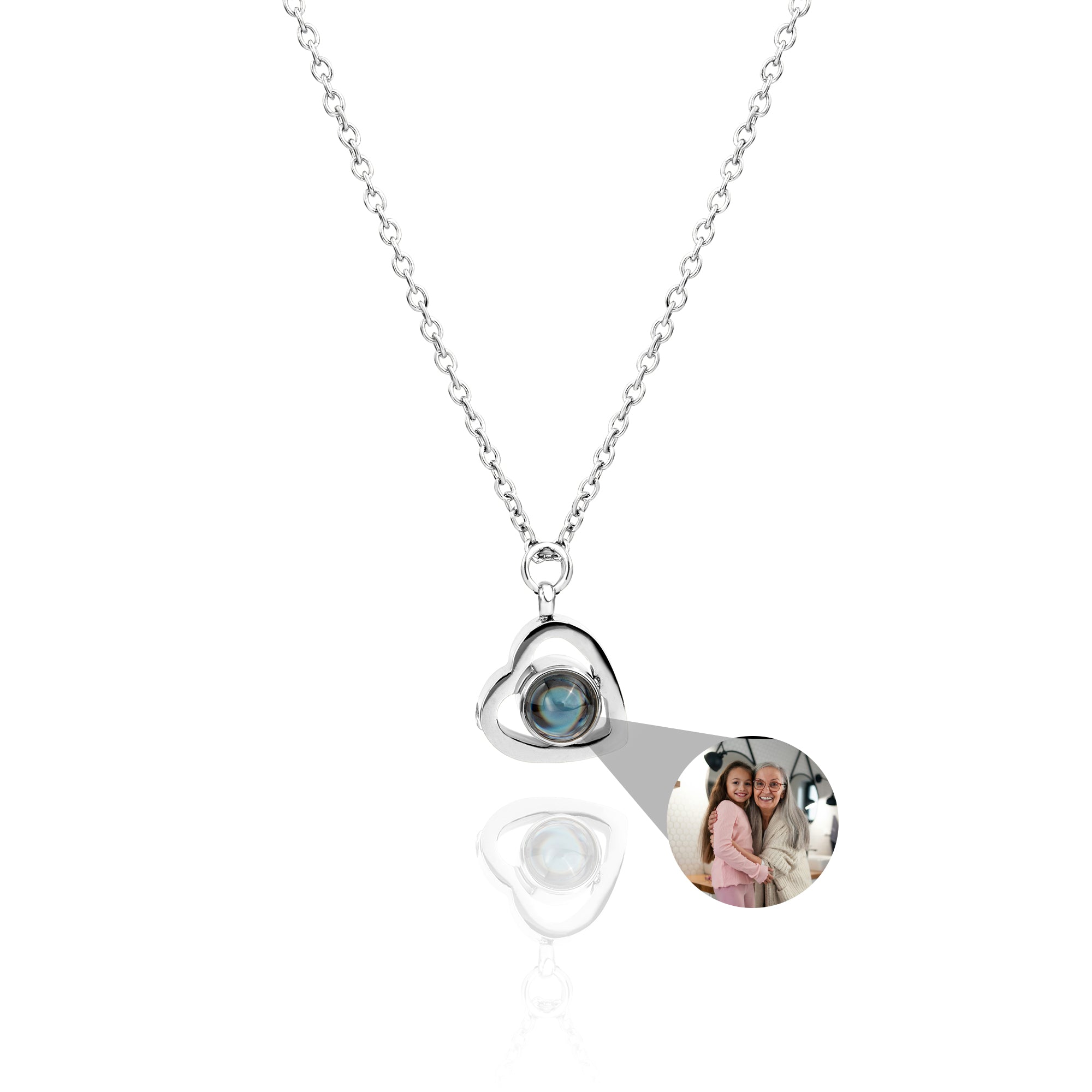 Personalized Photo Heart Necklace
