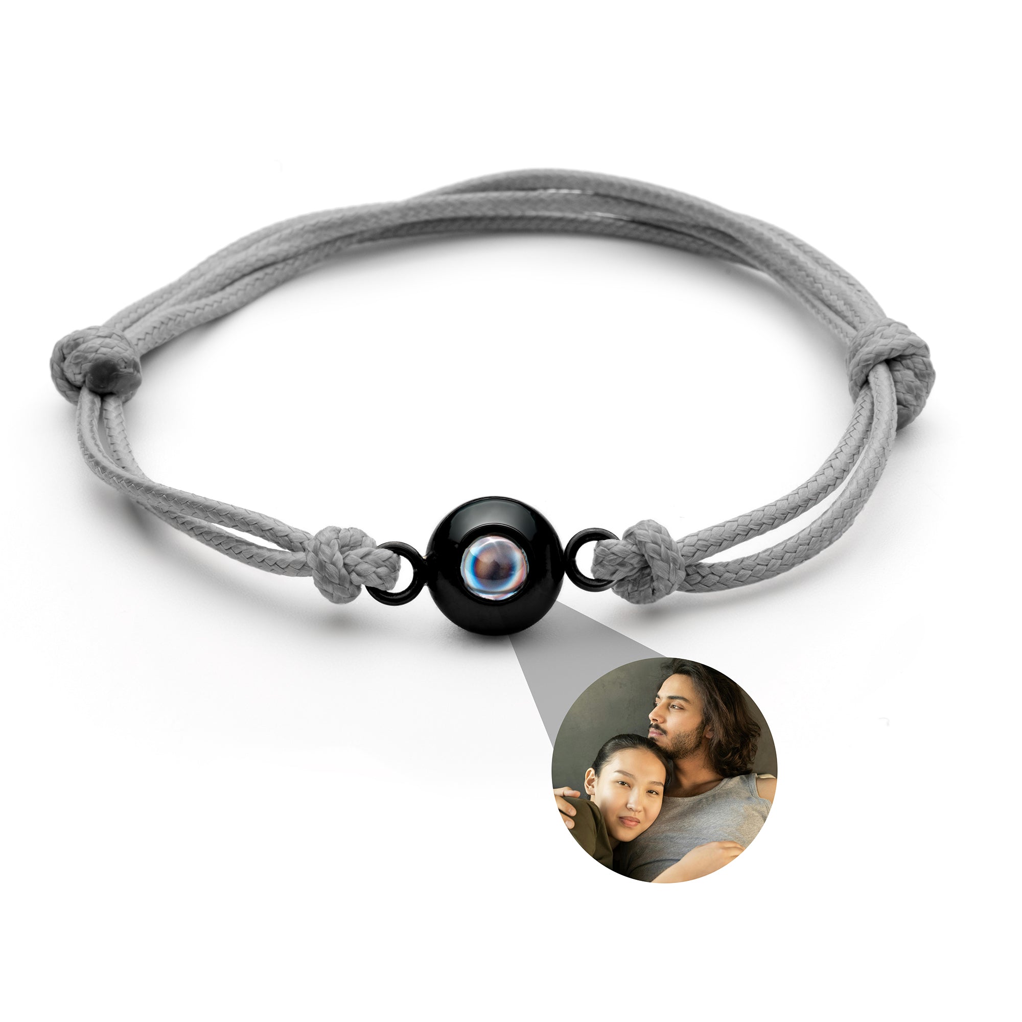 Photo bracelet with your image - Sailor knot