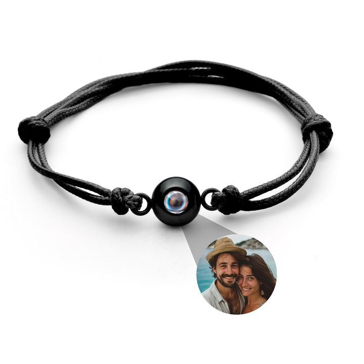 Photo bracelet with your image - Sailor knot