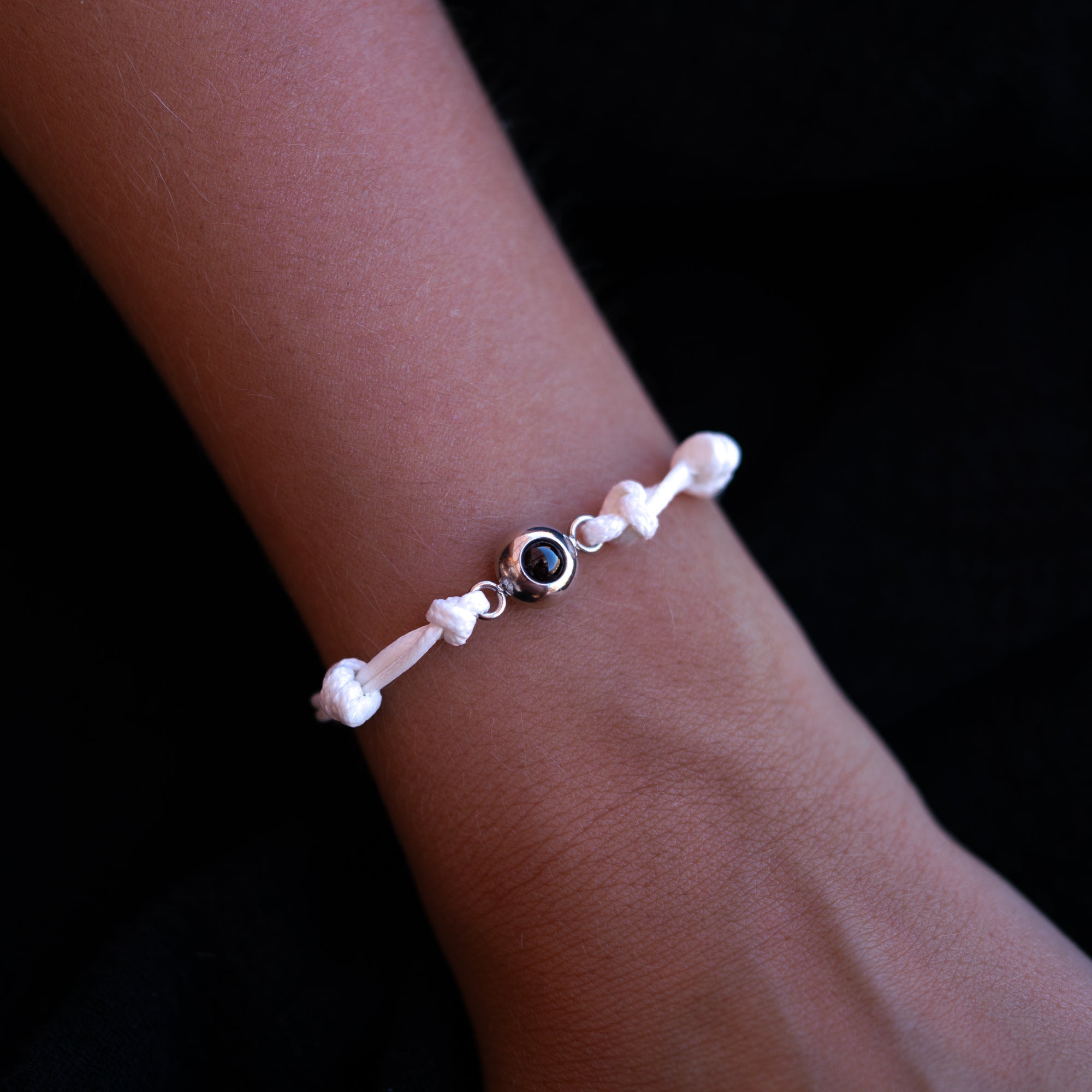 Photo bracelet with your image - Sailor knot