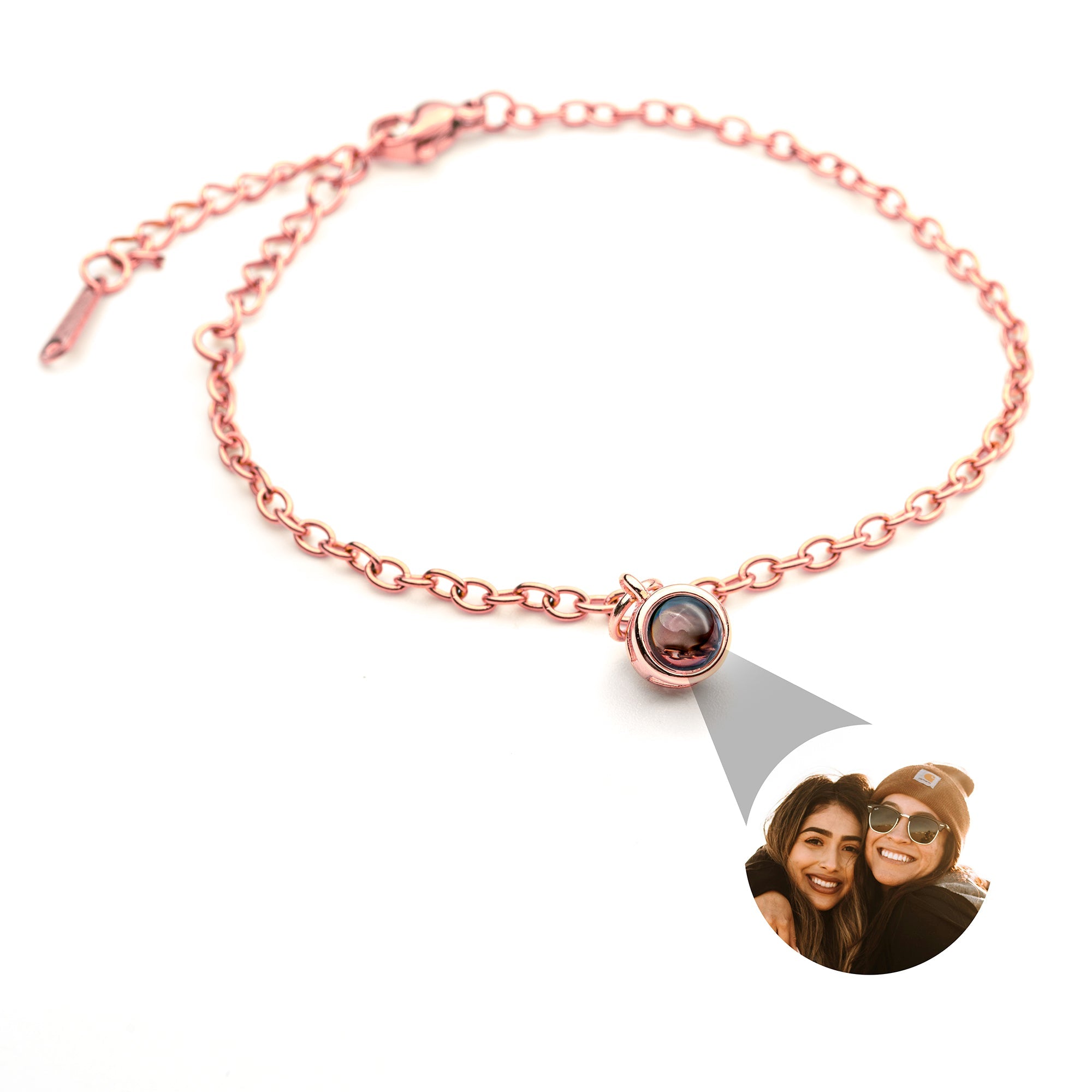 Personalized Photo Bracelet with Your Own Photo - Delicate
