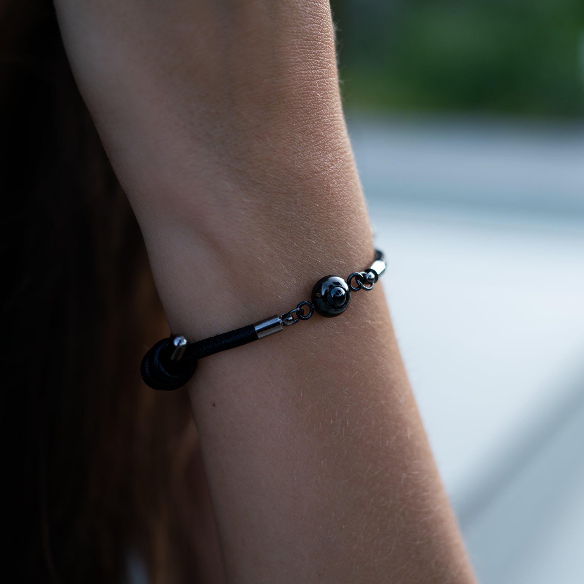 Photo Bracelet with Your Own Photo - Leather