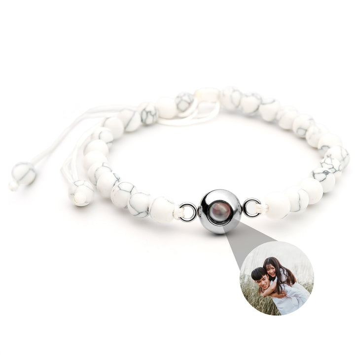 Photo Bracelet with Your Own Photo - Bead Chain