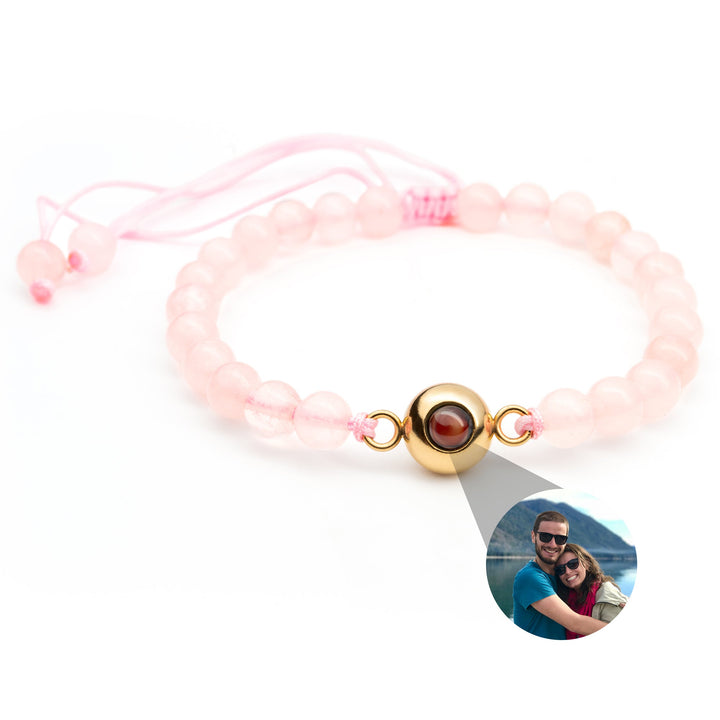 Photo Bracelet with Your Own Photo - Bead Chain