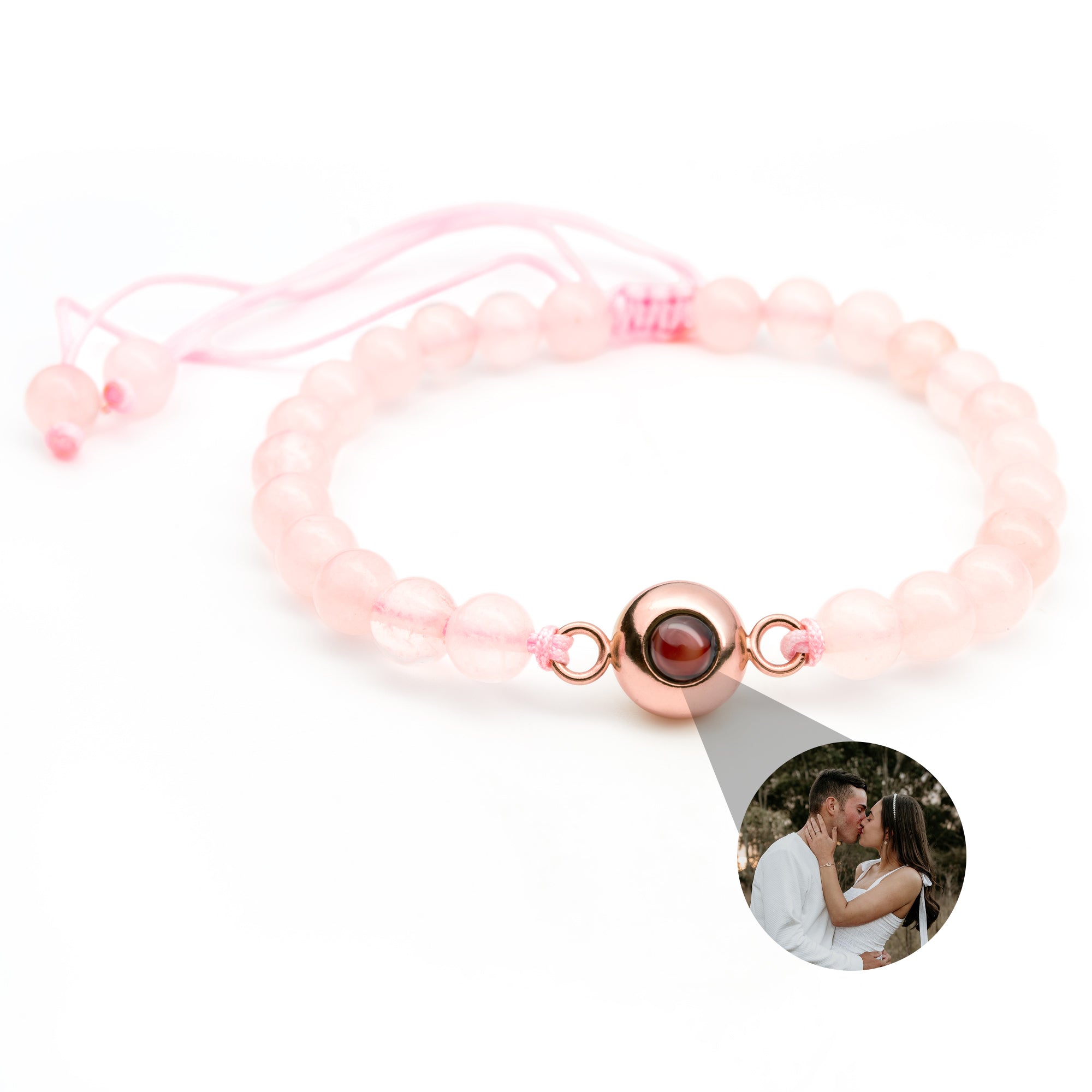 Photo Bracelet with Your Own Photo - Bead Chain