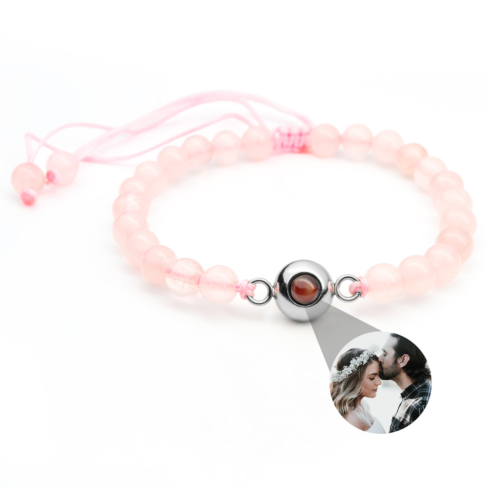 Photo Bracelet with Your Own Photo - Bead Chain