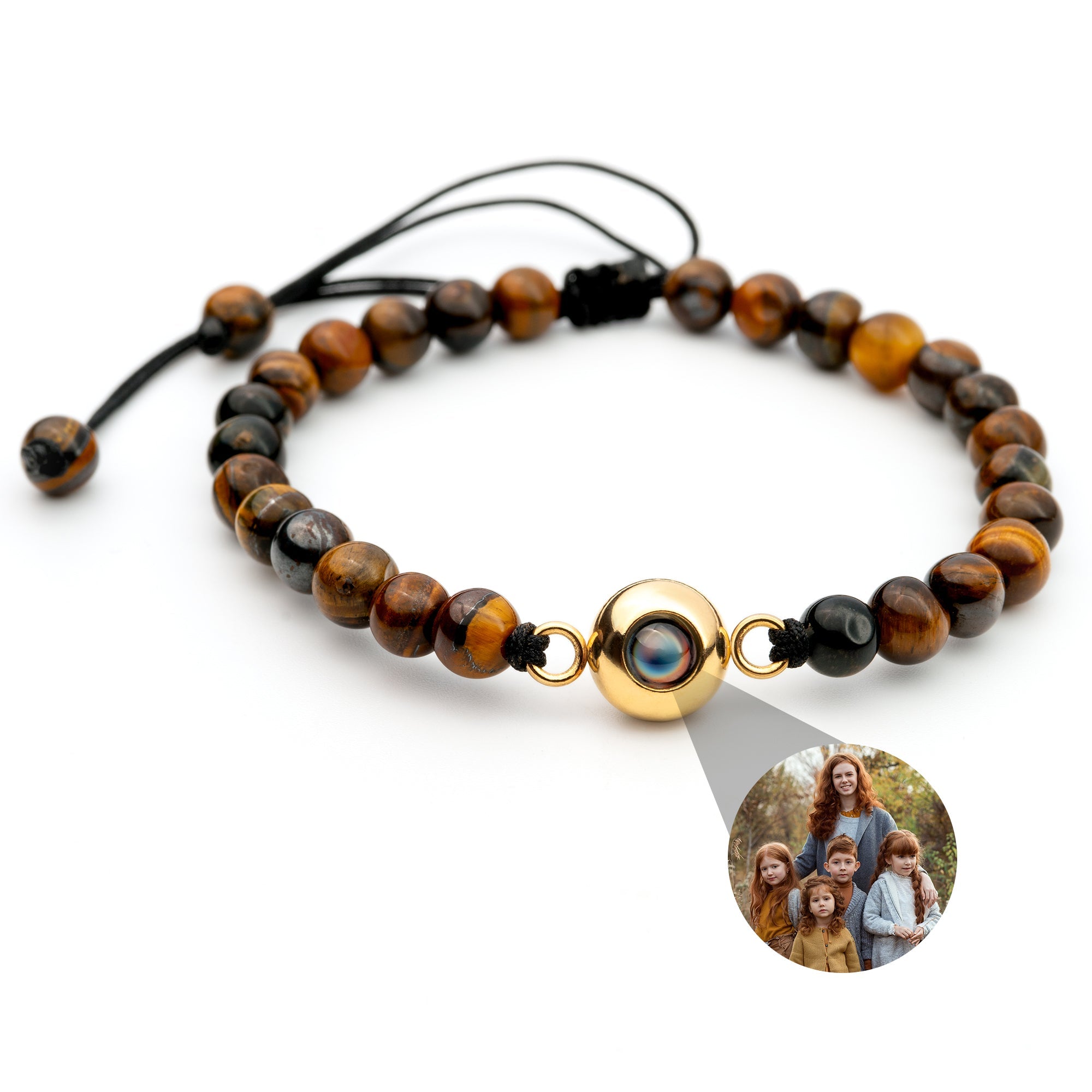Photo Bracelet with Your Own Photo - Bead Chain