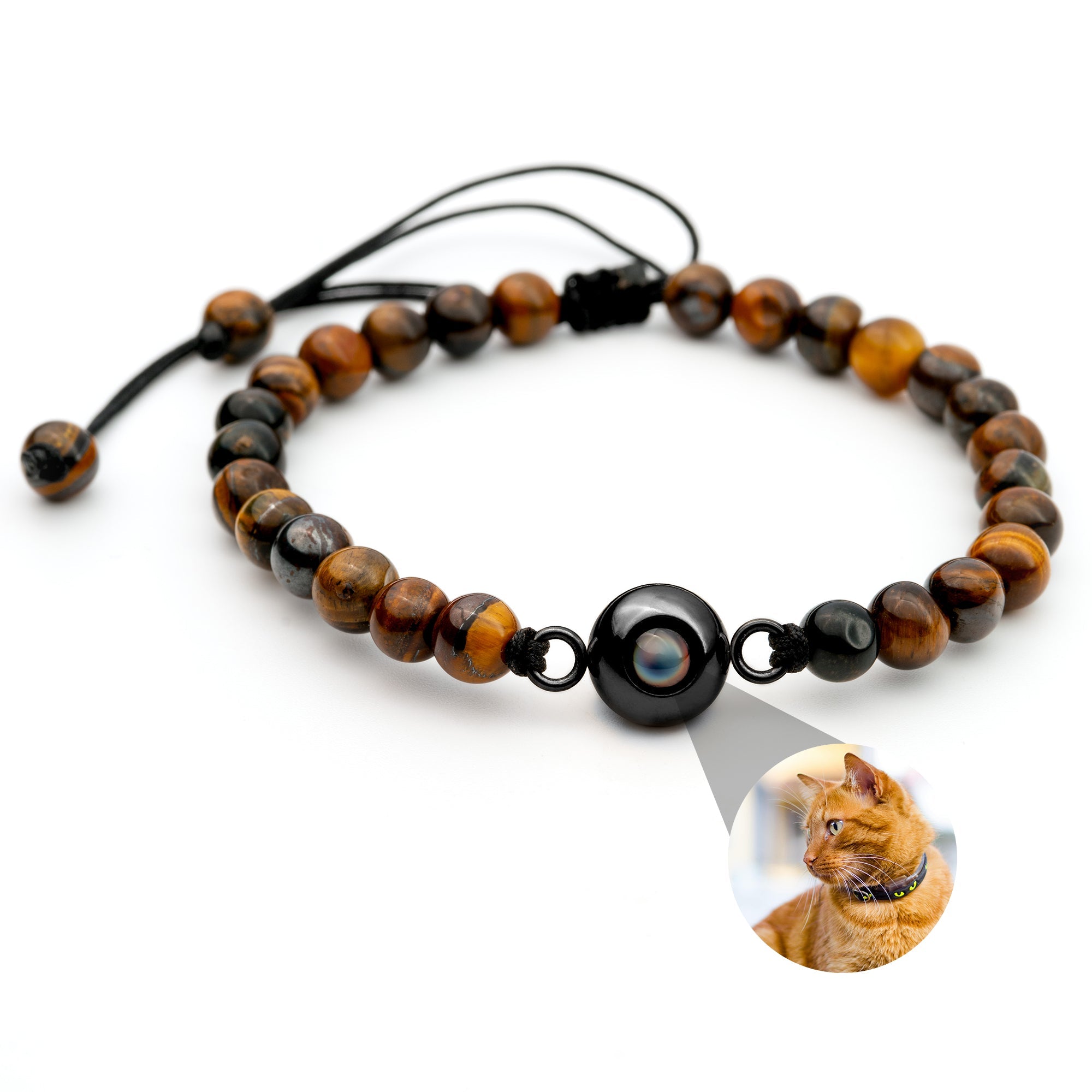 Photo Bracelet with Your Own Photo - Bead Chain
