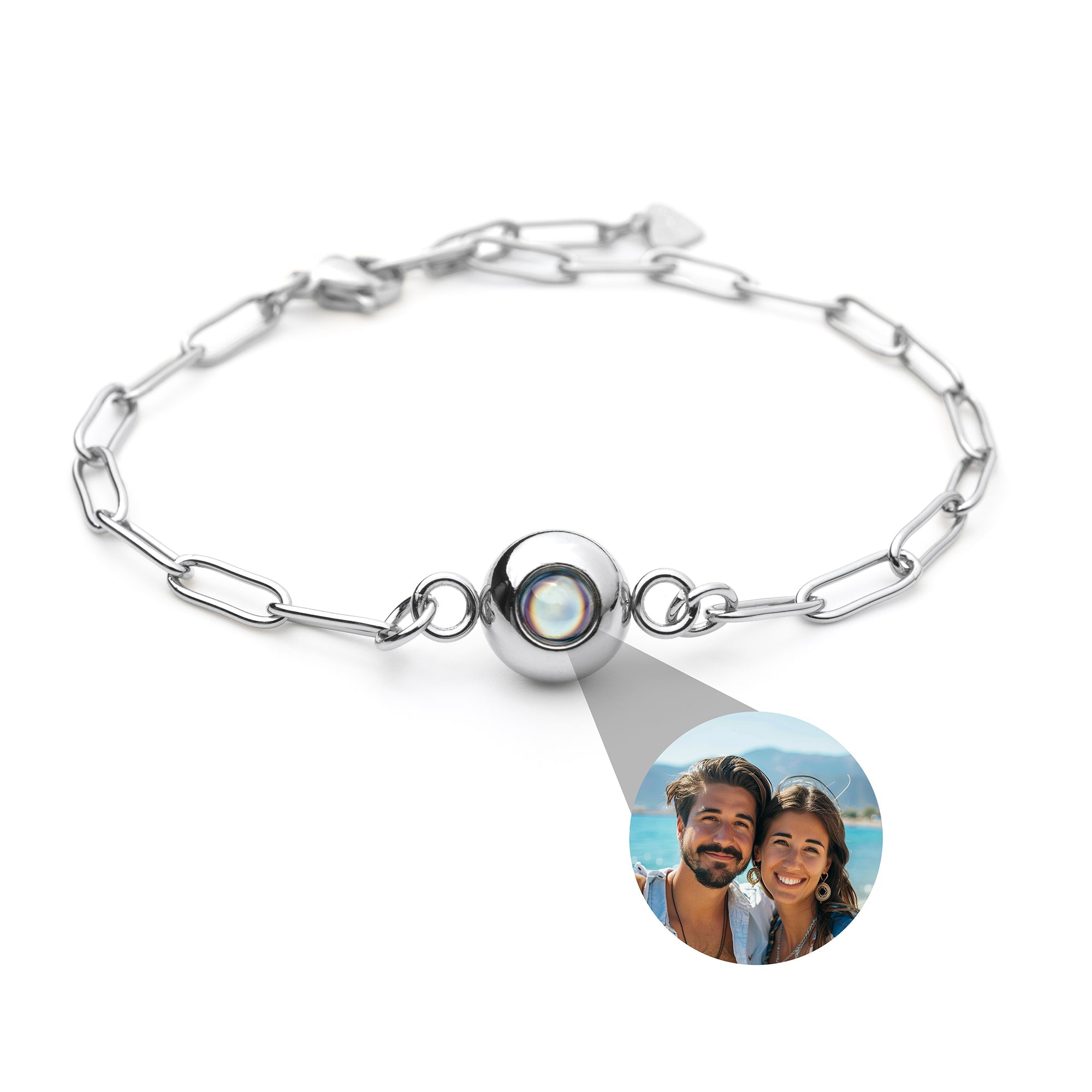 Photo Bracelet with Your Own Photo - Paperclip