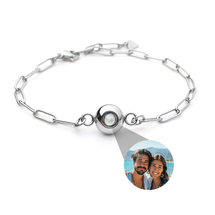 Photo Bracelet with Your Own Photo - Paperclip