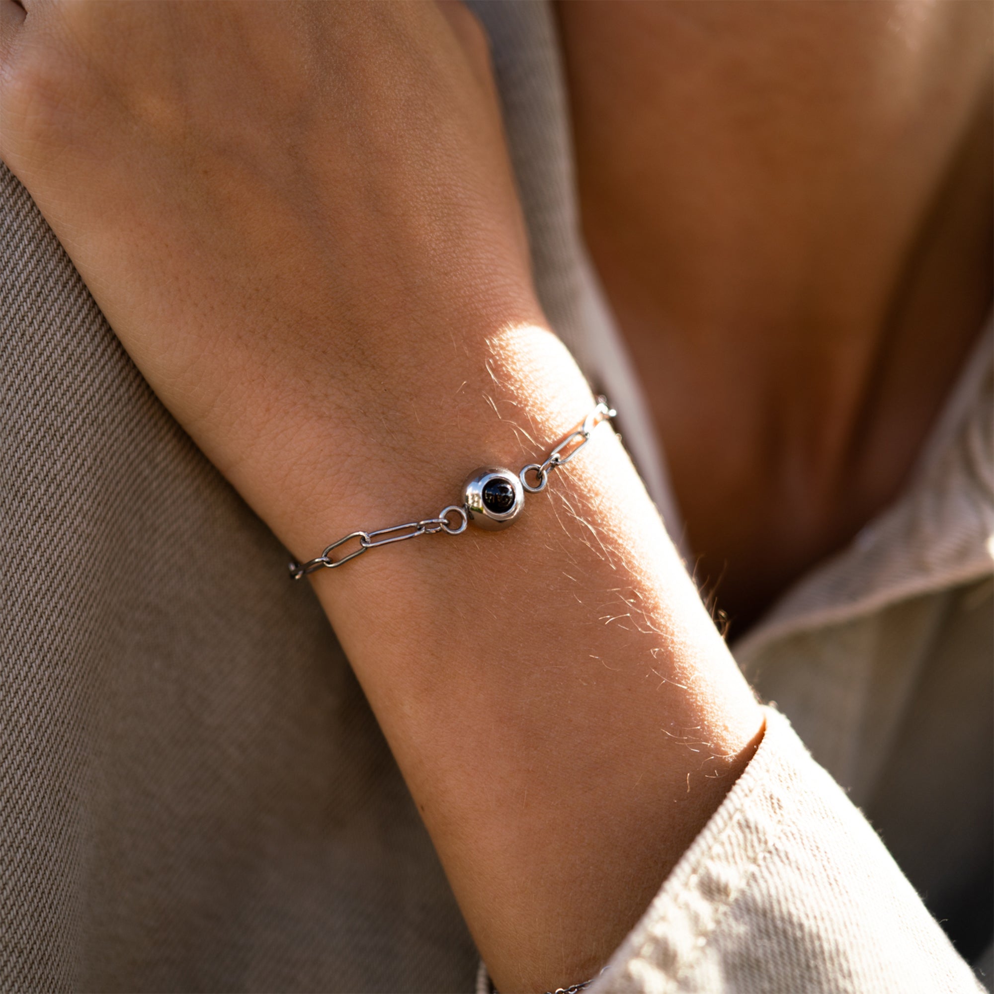 Photo Bracelet with Your Own Photo - Paperclip