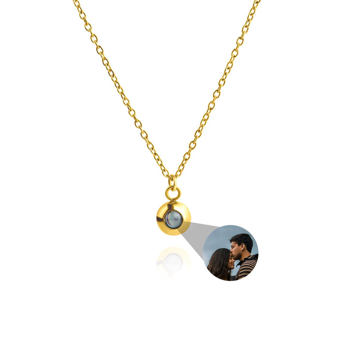 Photo Necklace with Your Own Photo - Delicate
