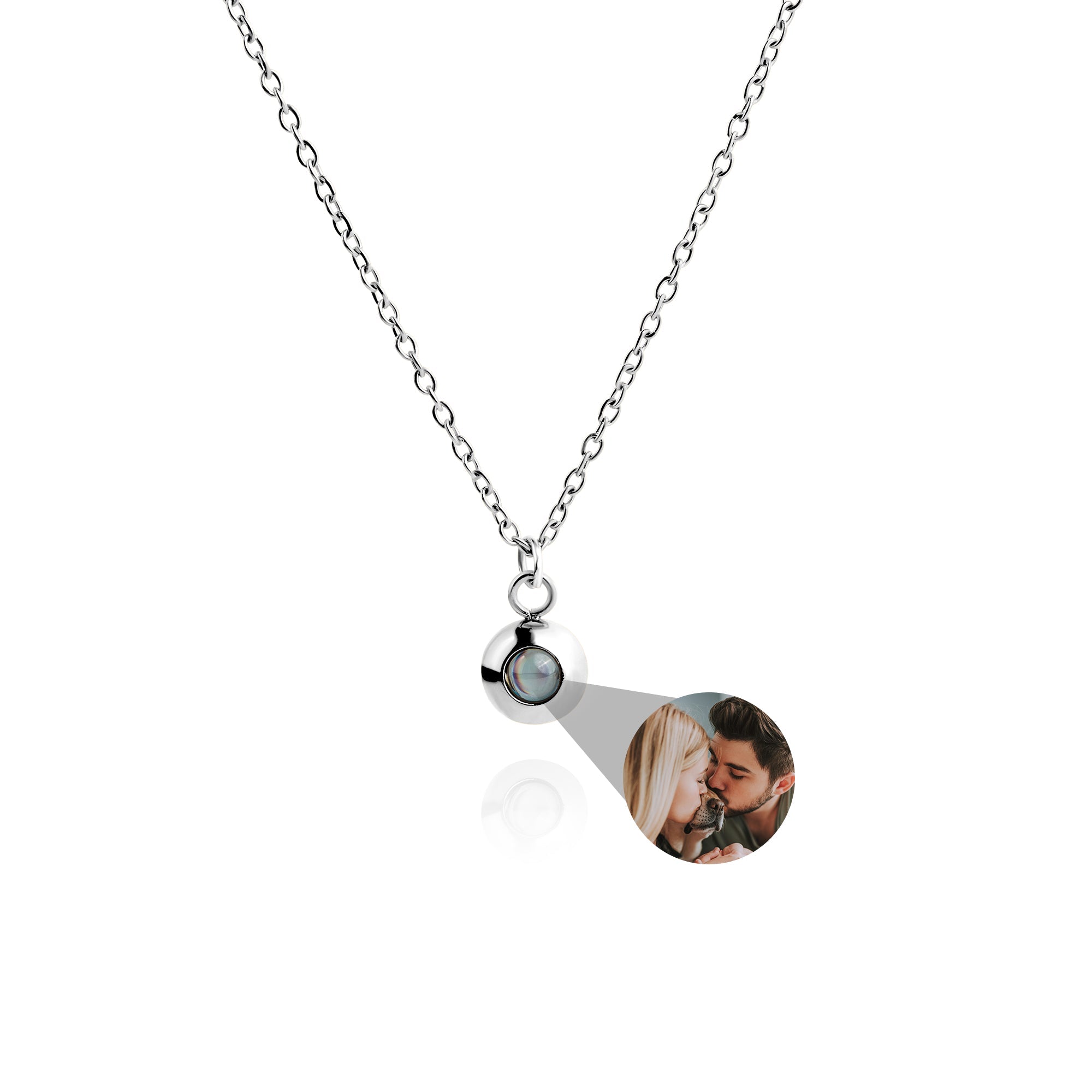 Photo Necklace with Your Own Photo - Delicate