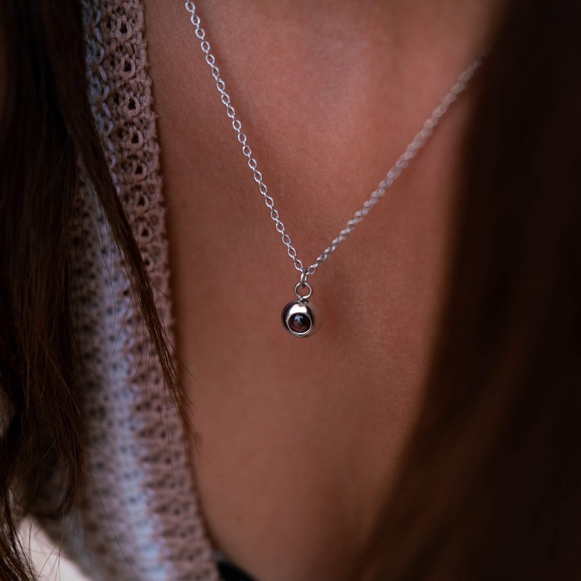 Photo Necklace with Your Own Photo - Delicate