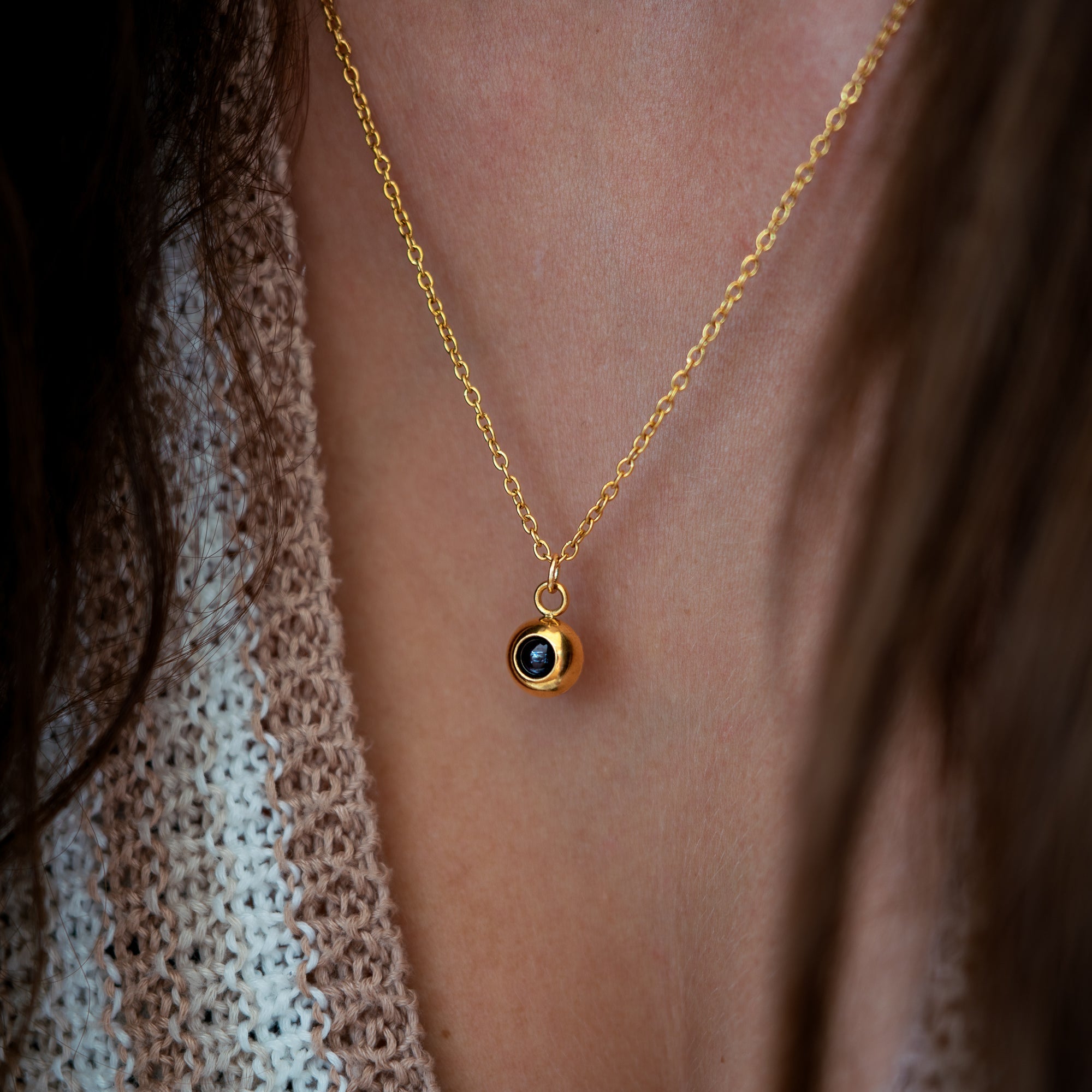 Photo Necklace with Your Own Photo - Delicate