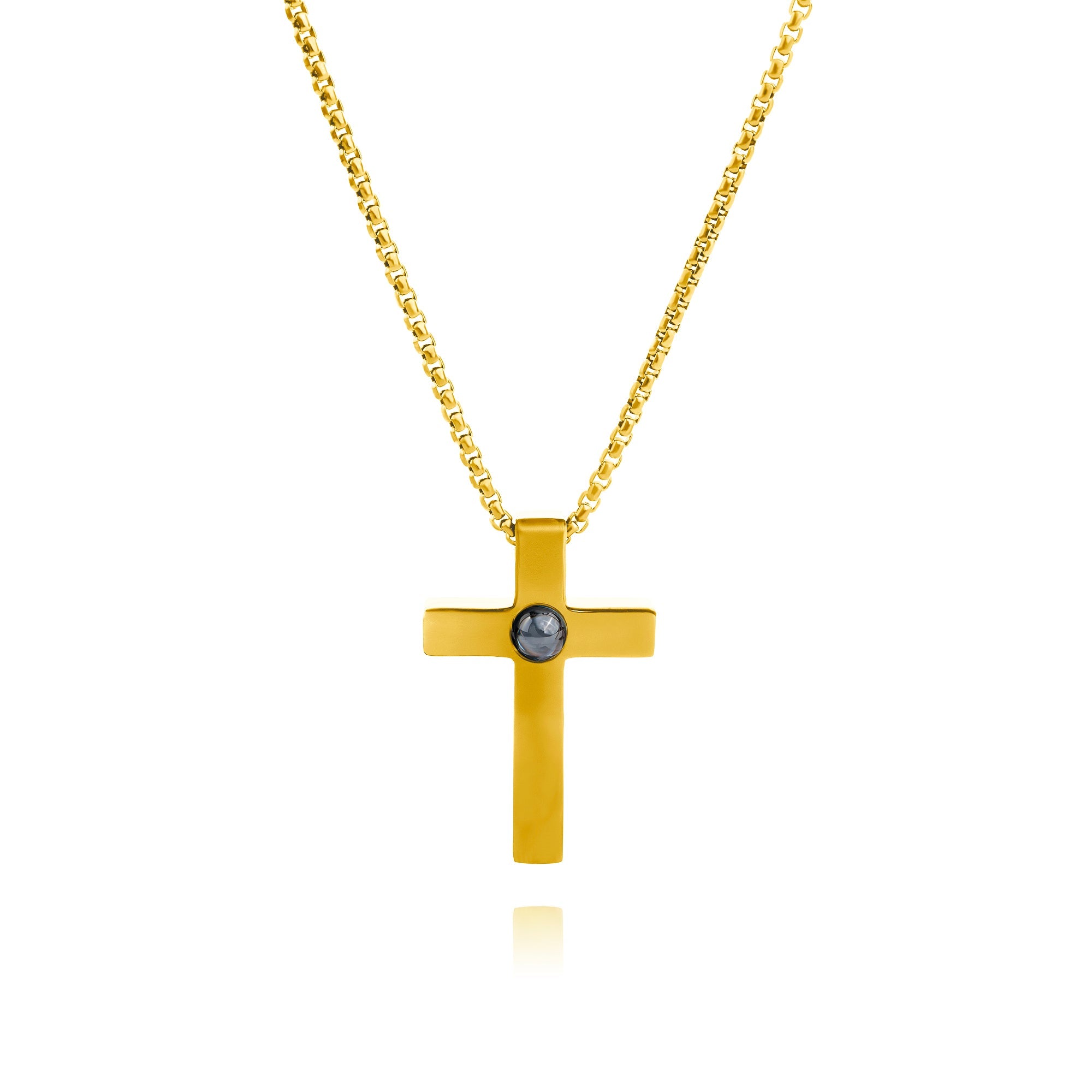 Photo Necklace with Your Own Photo - Cross