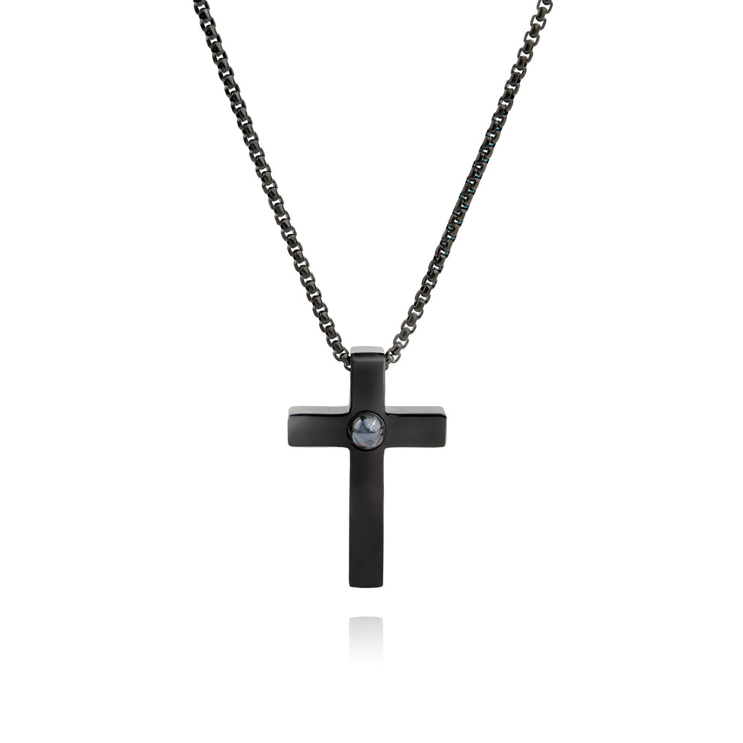 Photo Necklace with Your Own Photo - Cross
