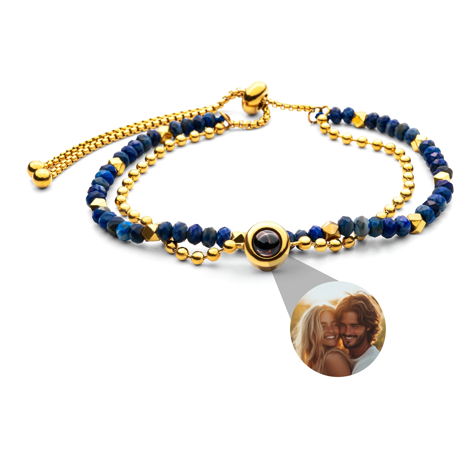 Photo Bracelet with Your Own Photo - Crystal