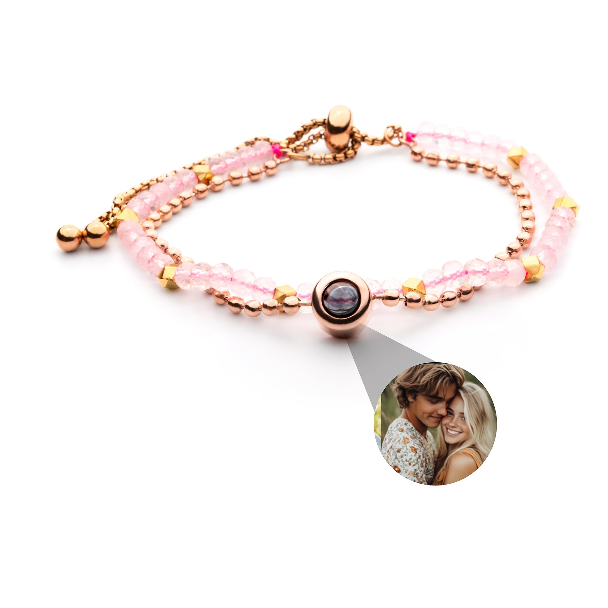 Photo Bracelet with Your Own Photo - Crystal