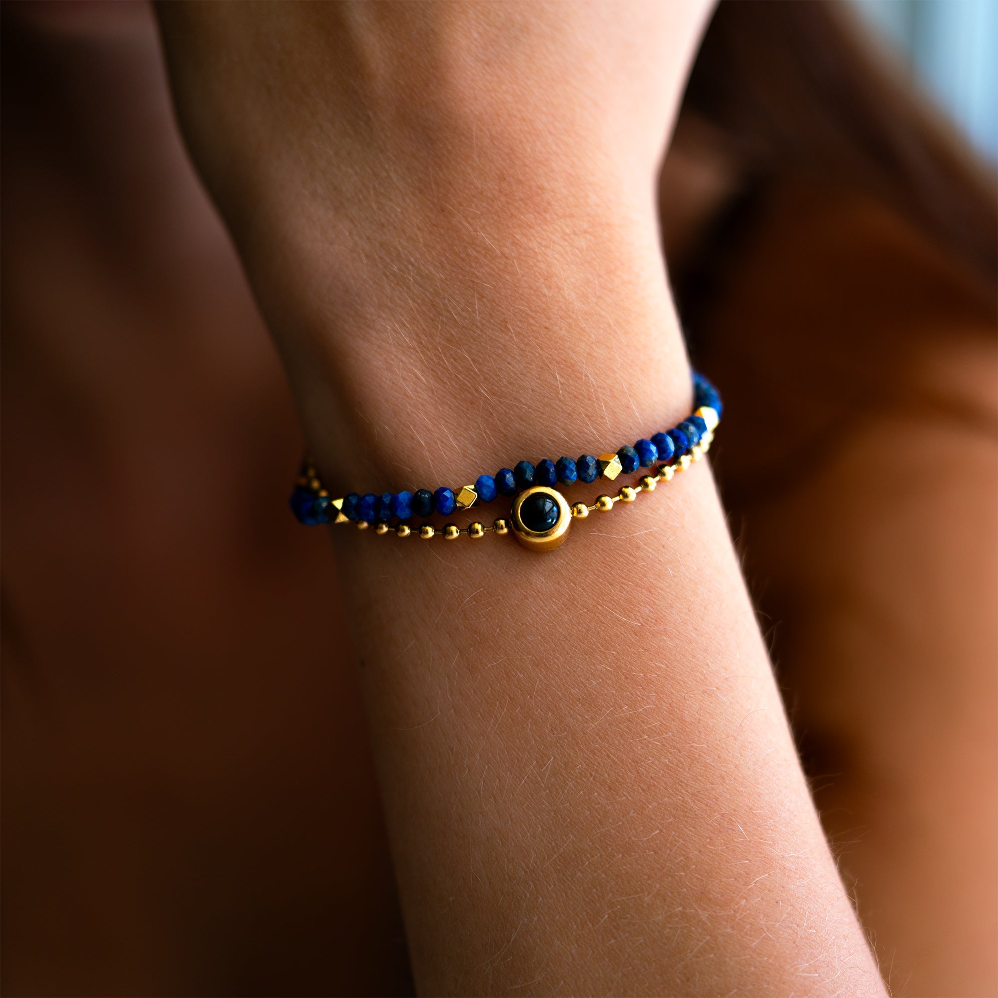 Photo Bracelet with Your Own Photo - Crystal