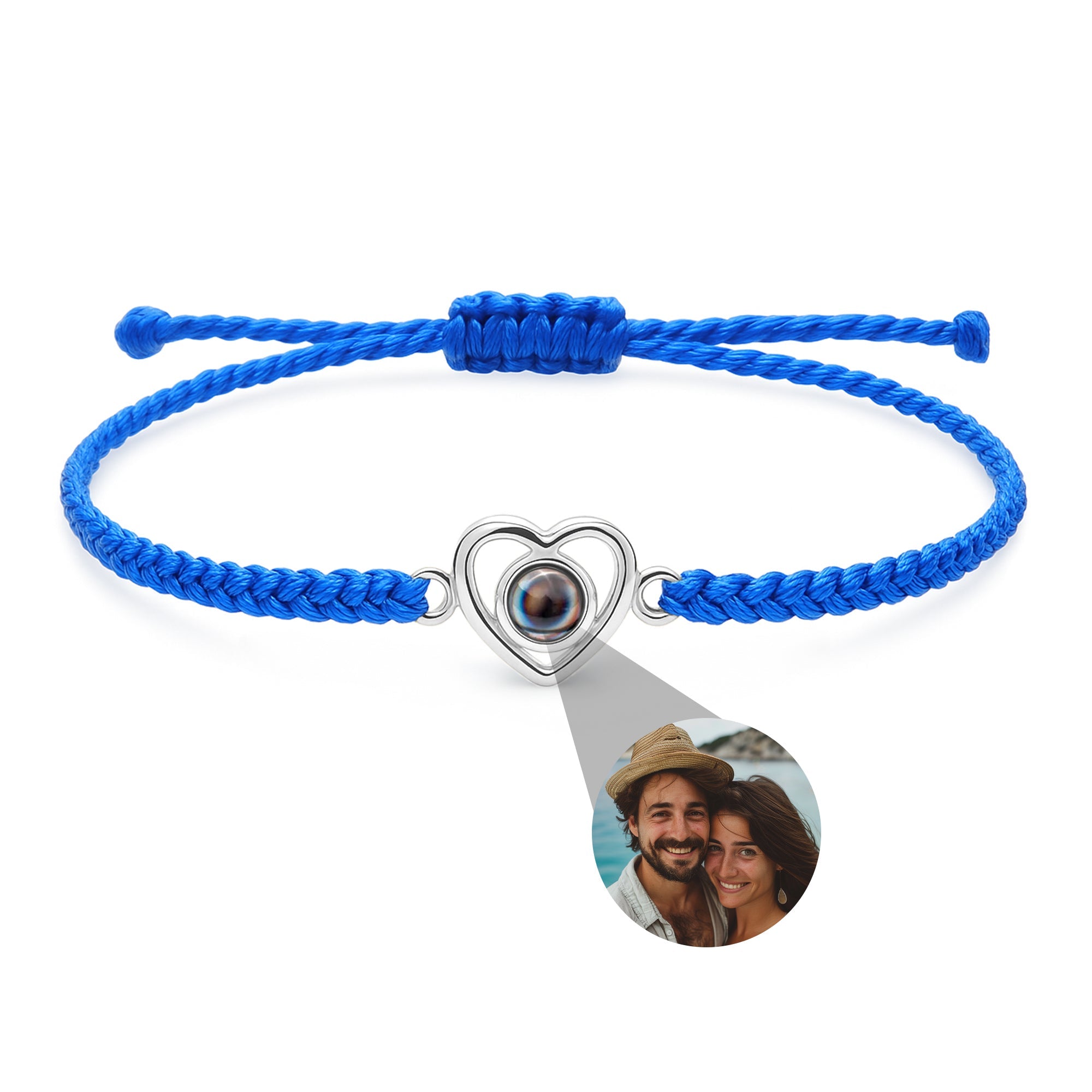 Photo Bracelet with Your Own Photo - Heart